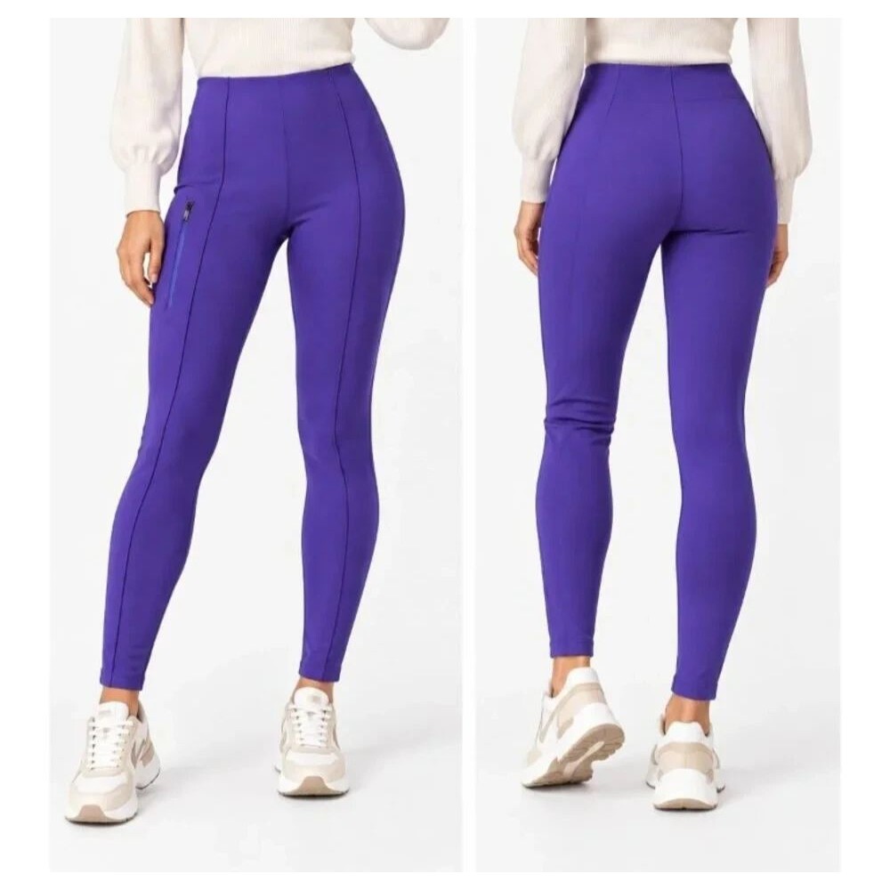 NWT $179 12 P 12P Noble Blue Purple Athleta Glacier SNow Skinny Pants Womens New